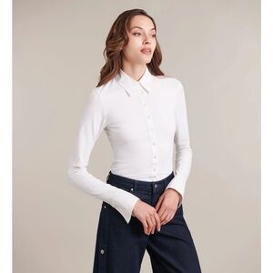 Anne Fontaine Nuage Button Down Blouse.